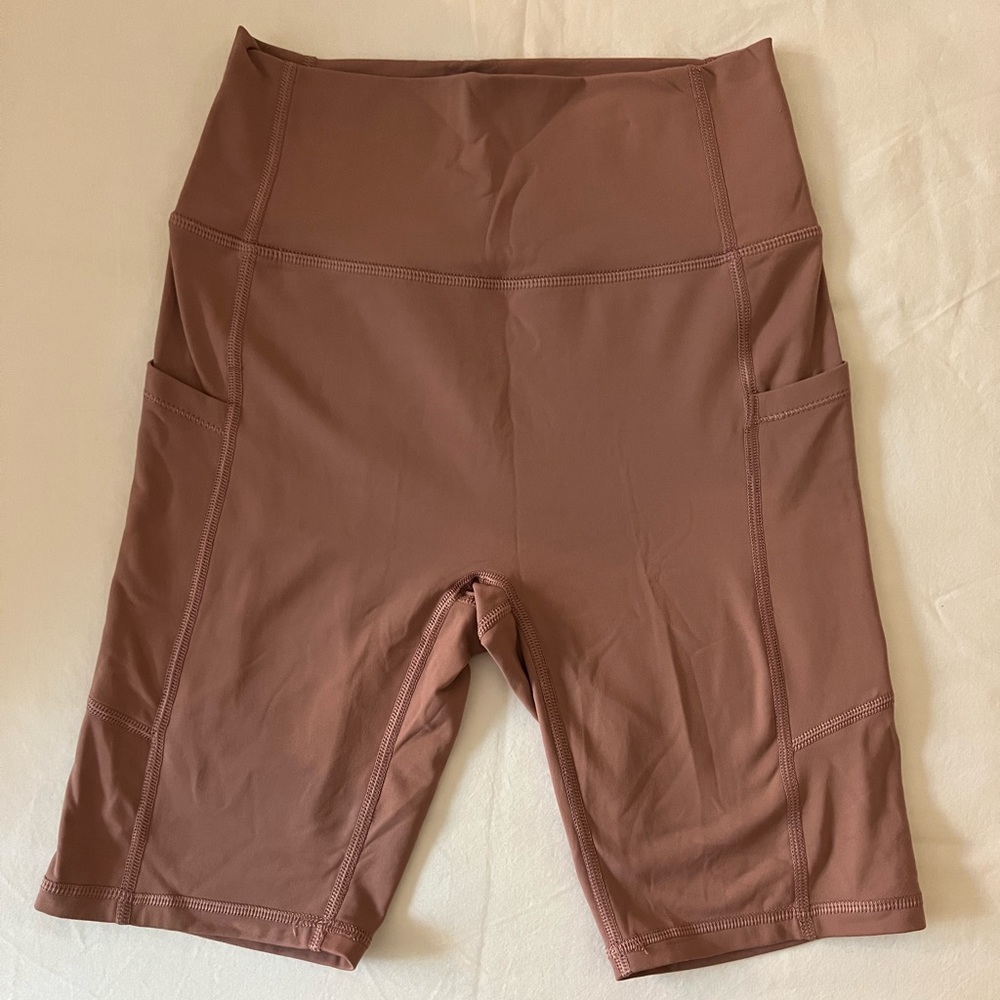 Pink biker shorts